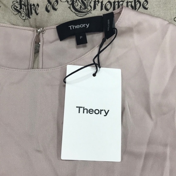 THEORY Shell Top in Stretch Silk - Picture 3 of 7